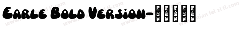 Earle Bold Version字体转换